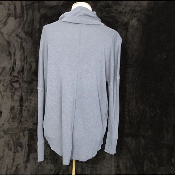 Paraphrase Blue Heathered Dolman Long Sleeve Top  - Size Medium - EUC - Picture 7 of 9